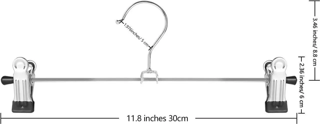 NORTHERN BROTHERS Skirt and Pants Hangers with Clips - Thumbnail 5