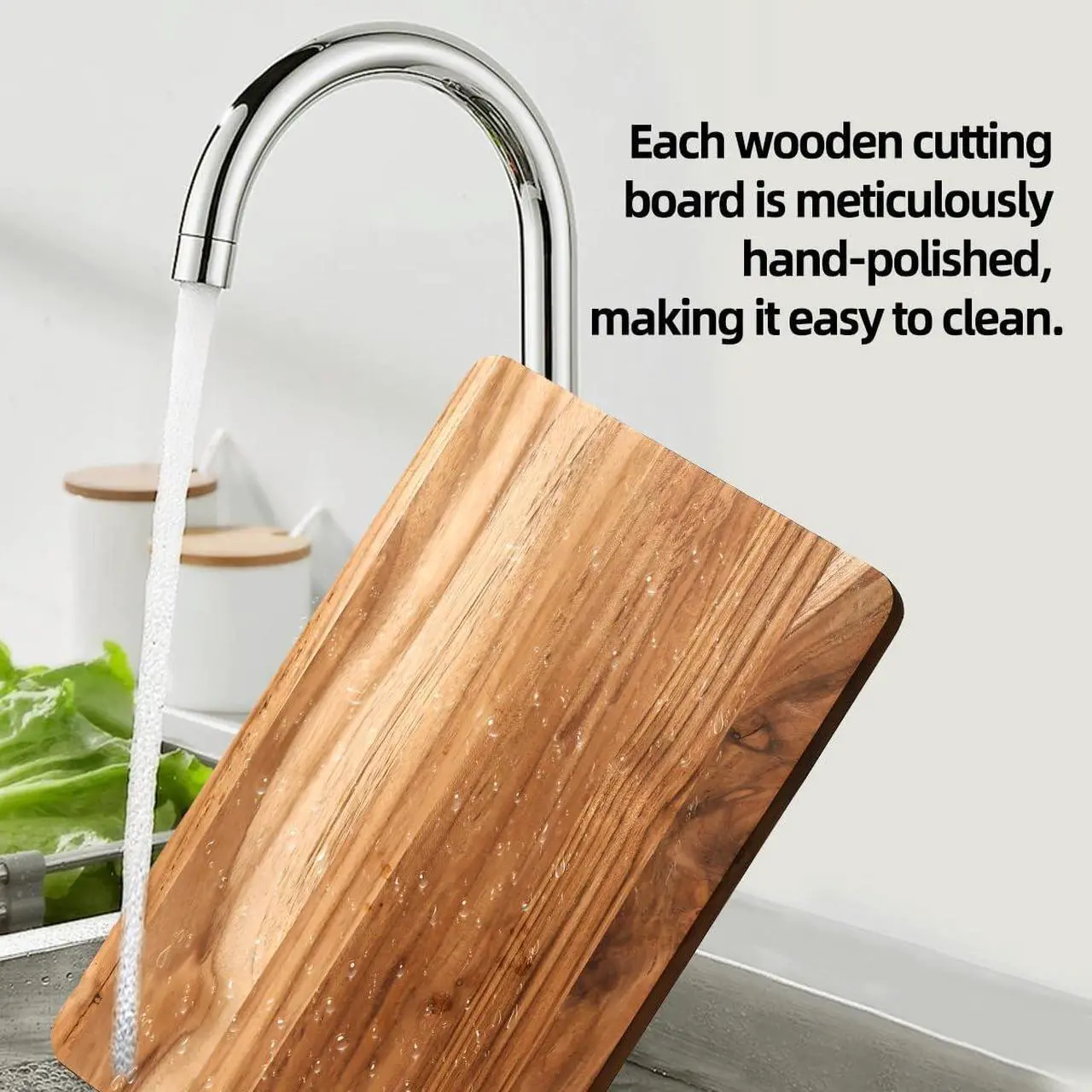 YUSOTAN Teak Wood Cutting Board - Thumbnail 5