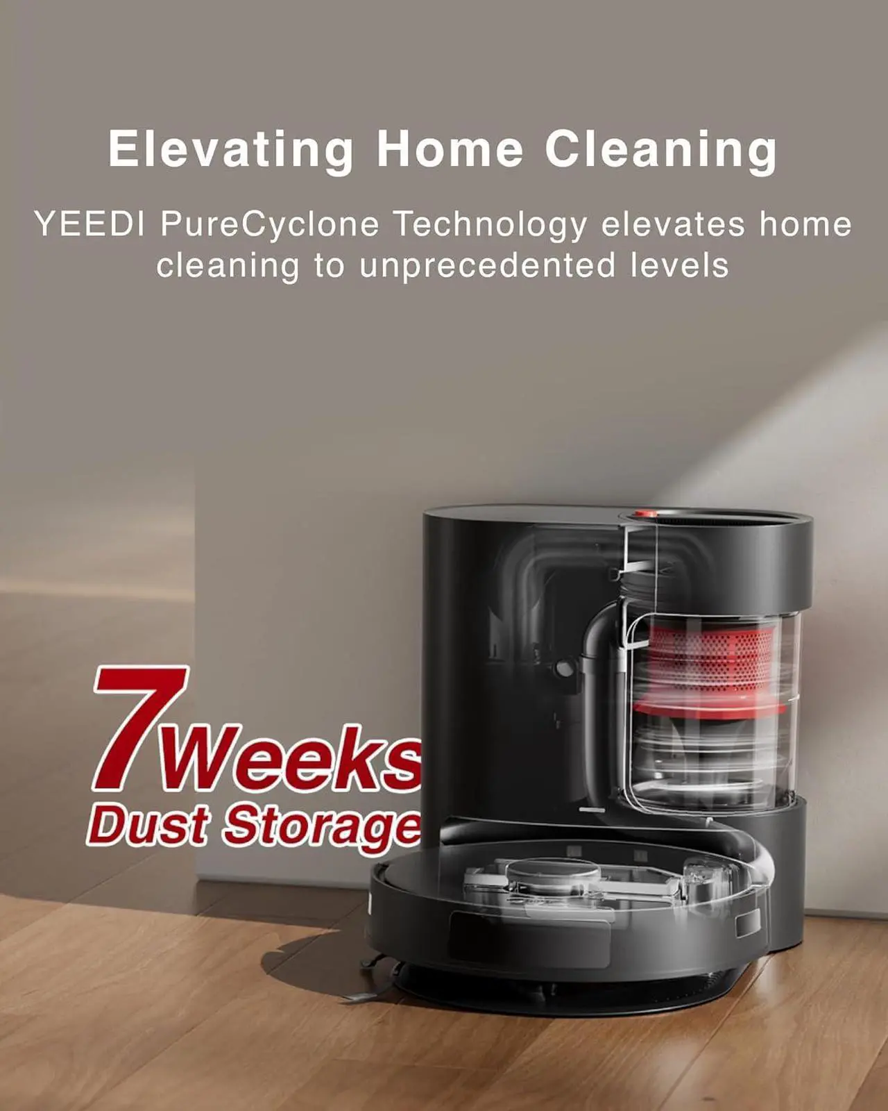 YEEDI C12 PRO PLUS Robot Vacuum and Mop with Self-Emptying Station - Thumbnail 5