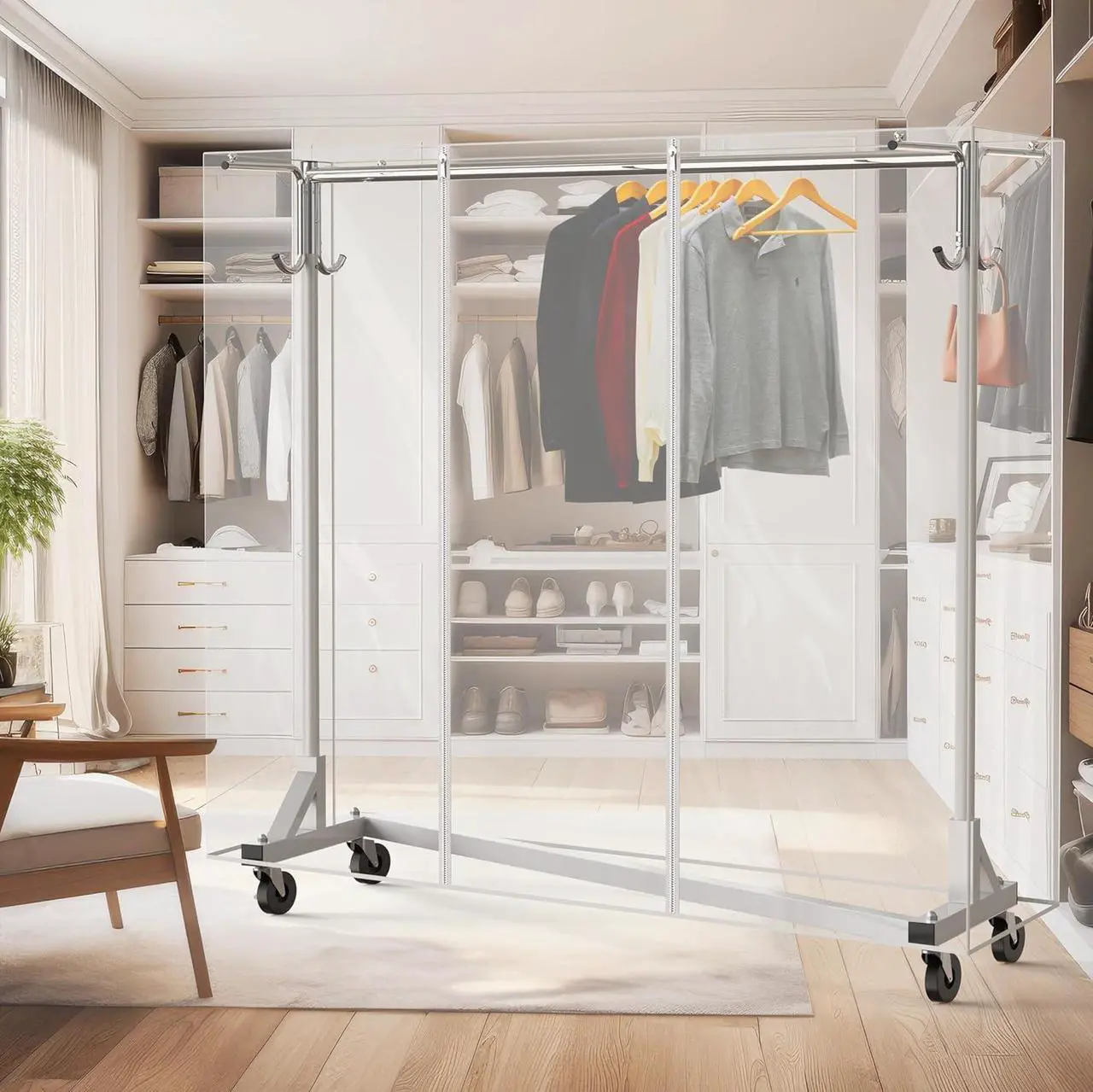 SimpleHouseware Z-Base Garment Rack - Thumbnail 5