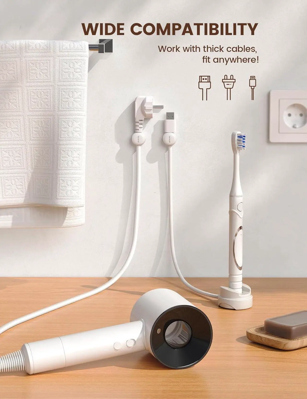 Lamicall Cord Organizer Cable Clips - Thumbnail 5