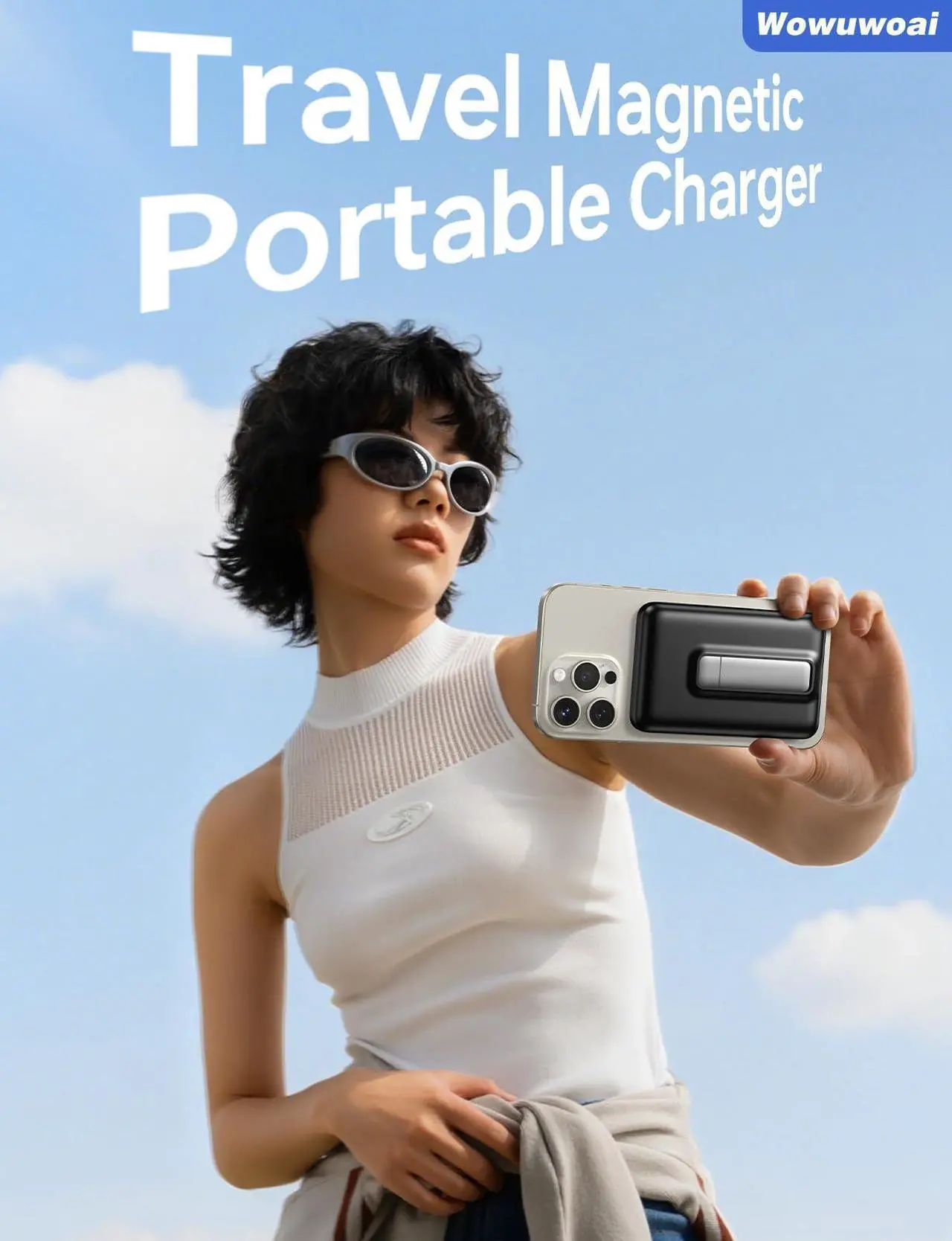 Wowuwoai Magnetic Wireless Power Bank - Thumbnail 2