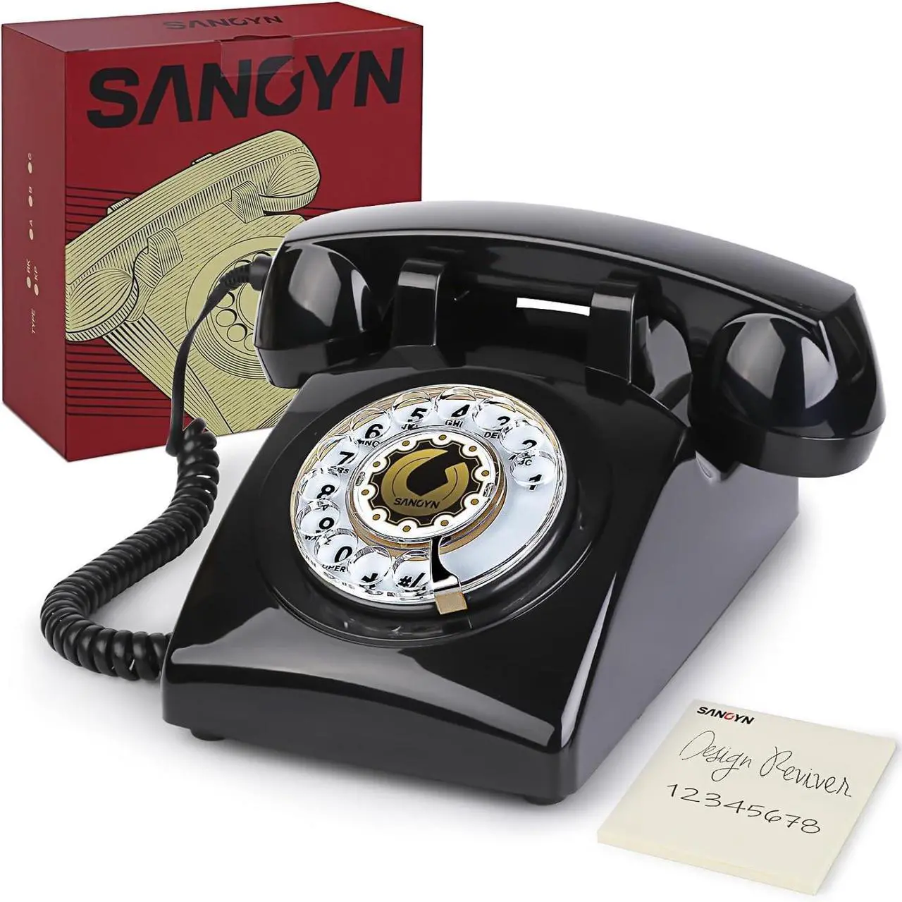 Sangyn Retro Rotary Landline Phone - Thumbnail 2