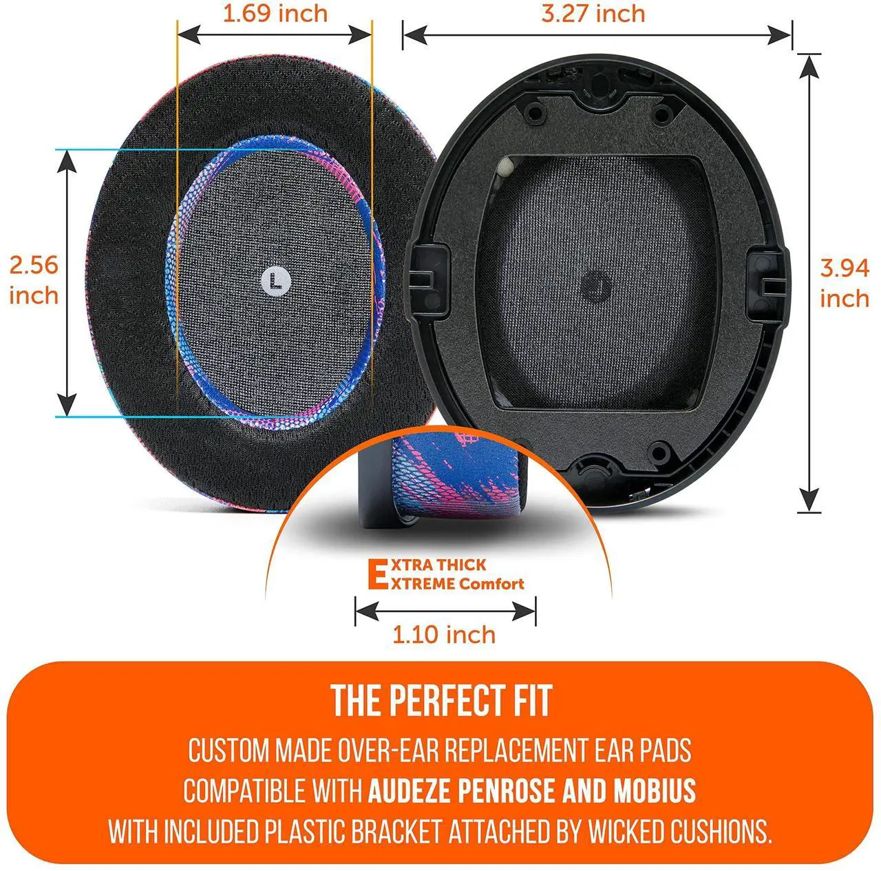 Wicked Cushions Freeze Penrose Replacement Earpads - Thumbnail 3