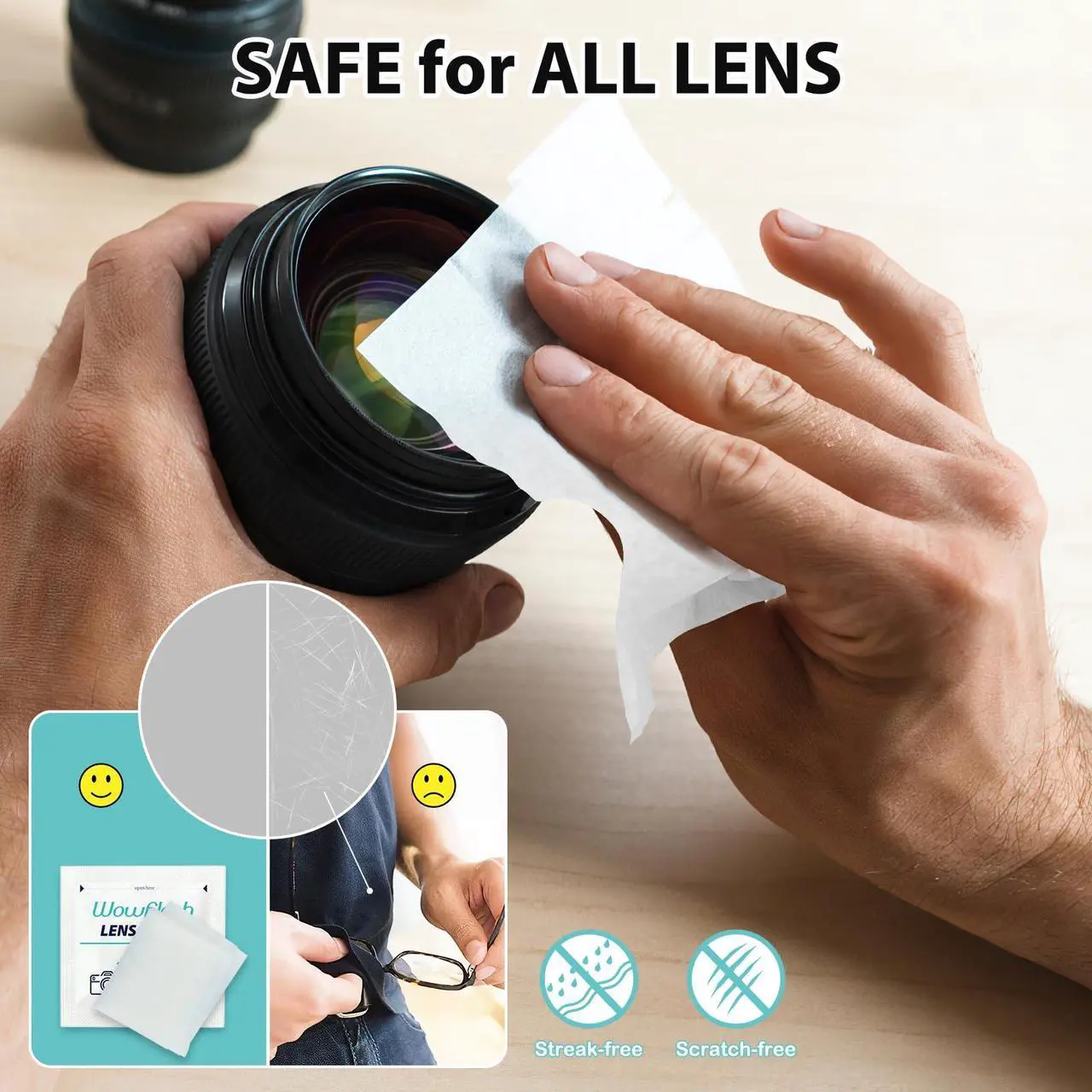 Wowflash Lens Cleaning Wipes - Thumbnail 4