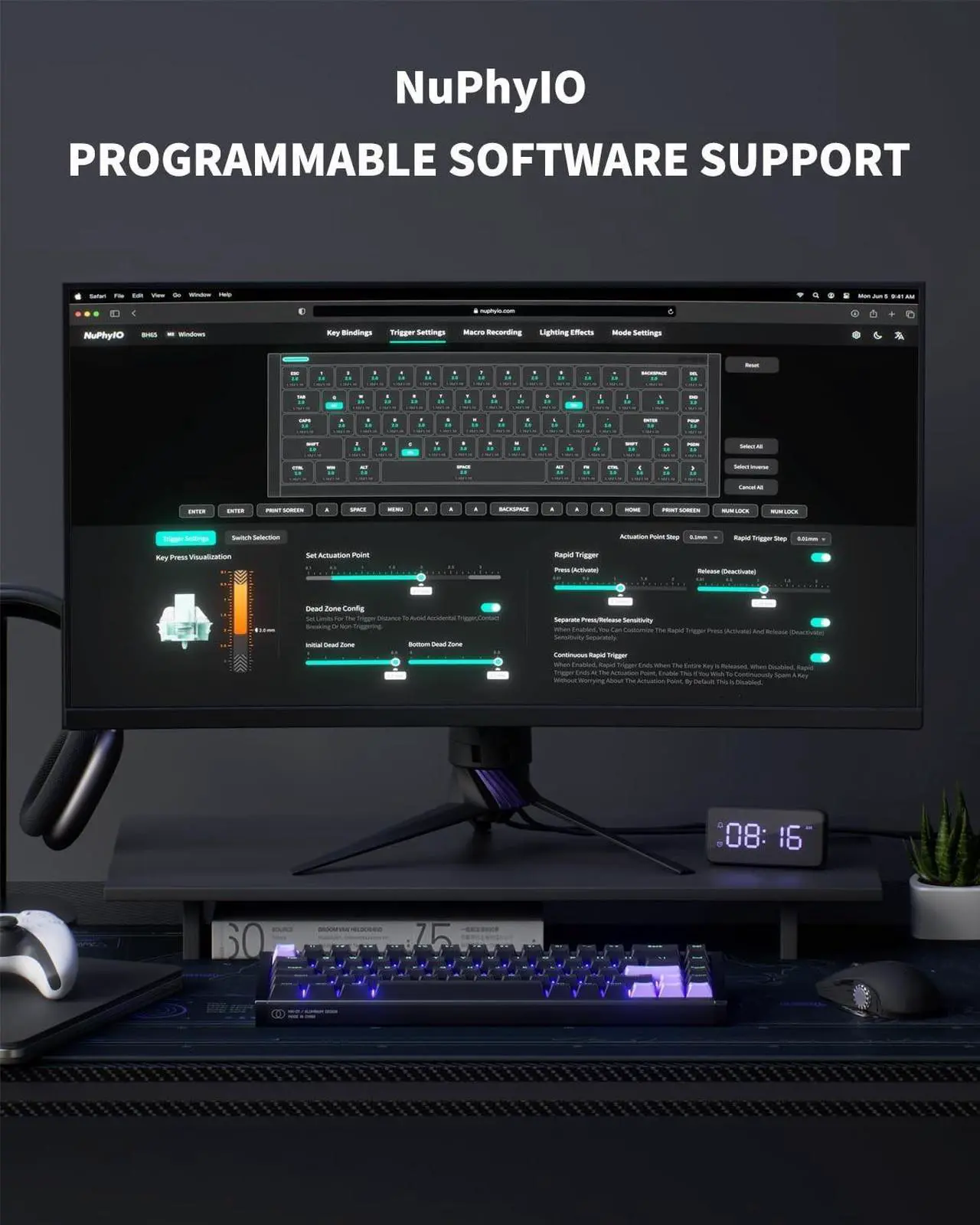 NuPhyX BH65 All-Aluminum Magnetic Switch Gaming Keyboard - Thumbnail 4