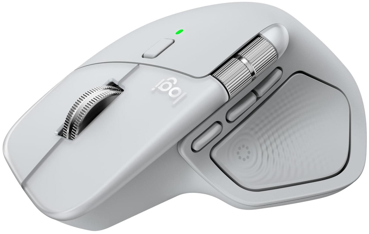 Open Box: Logitech MX Master 4 for Mac - Wireless Bluetooth Mouse with Ultra-fast Scrolling, Ergo, haptic feedback, Customize vibration intensity - White Silver - Newegg.com - Open Box condition - Image 36