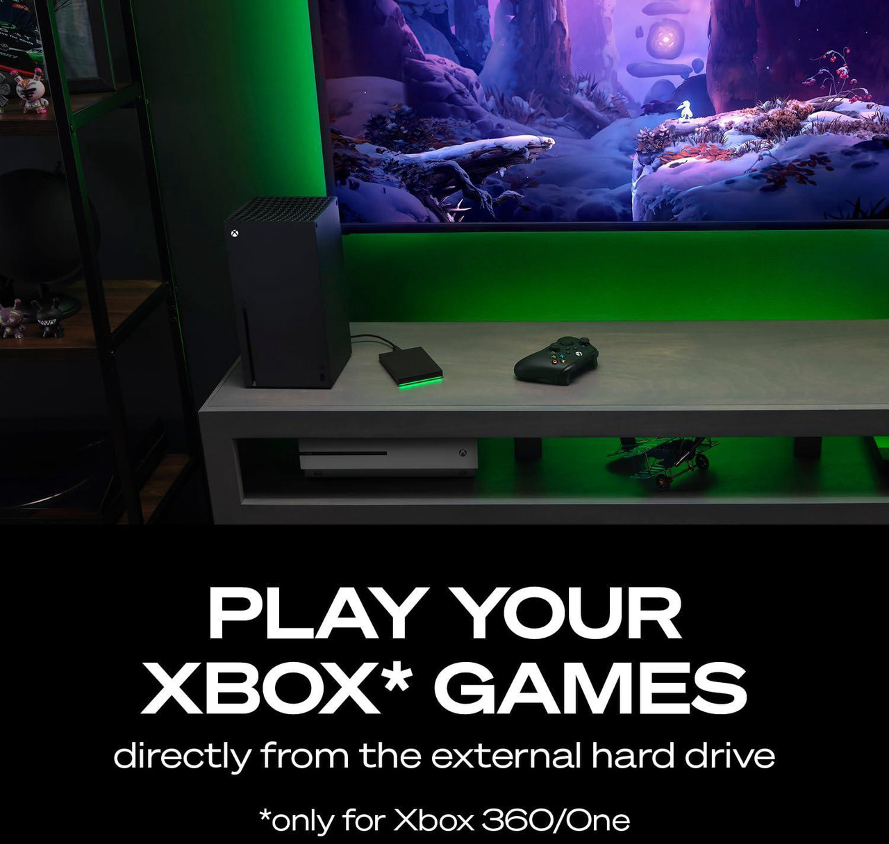 Open Box: Seagate Game Drive STKX5000403 5 TB Portable Hard Drive - External - Black - Gaming Console, Xbox, Xbox One Device Supported - USB 3.2 (Gen 1) - Newegg.com - Open Box condition - Image 38