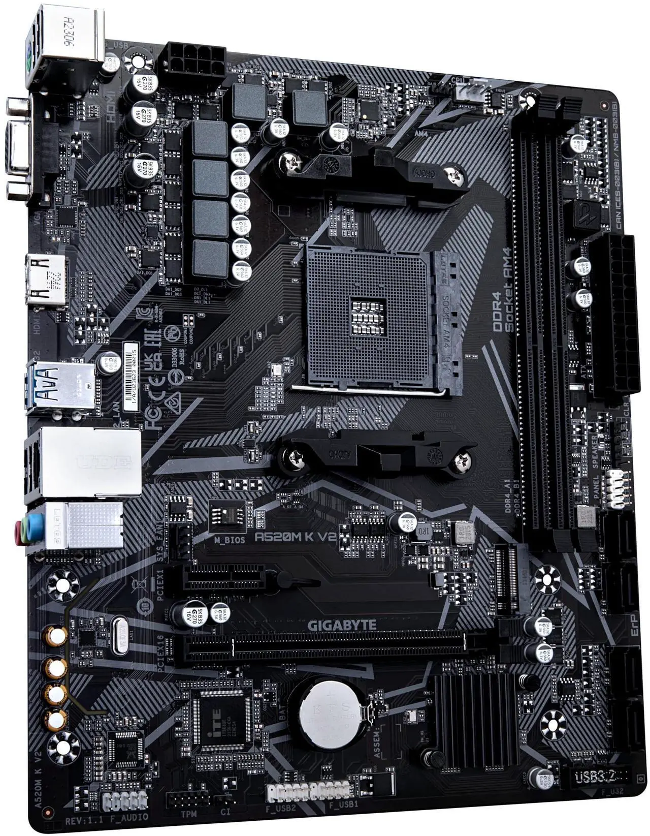 GIGABYTE A520M K V2 Motherboard - Thumbnail 5