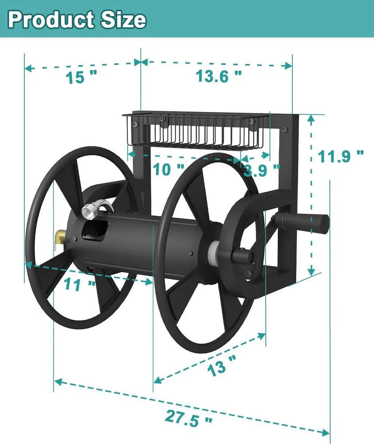 Artigarden Wall Mounted Hose Reel - Thumbnail 5