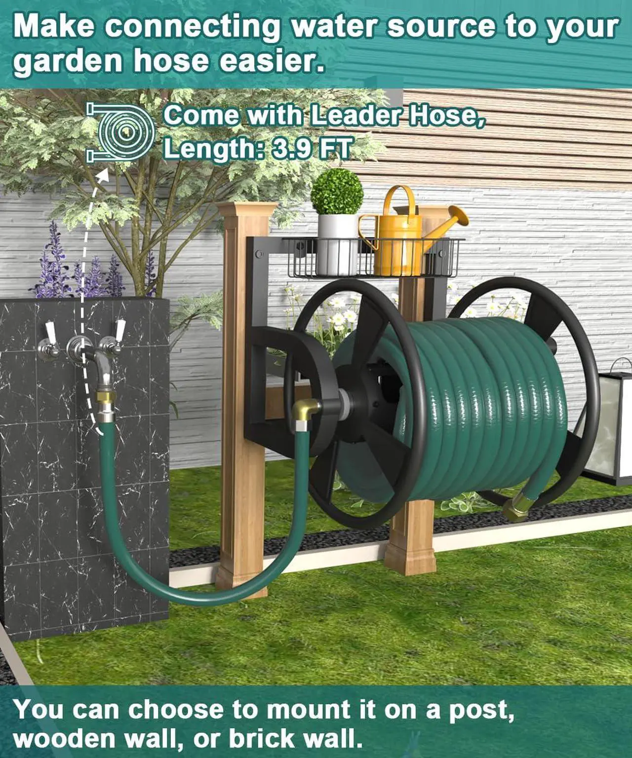 Artigarden Wall Mounted Hose Reel - Thumbnail 3