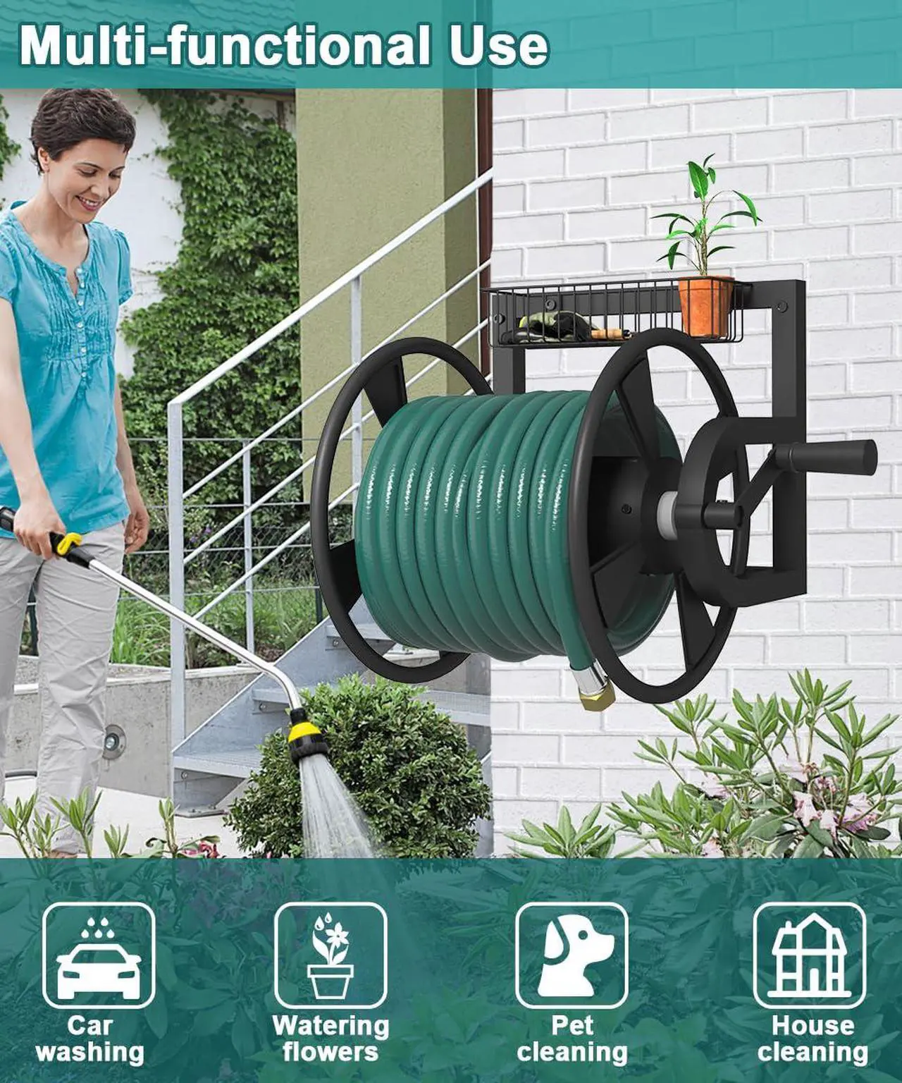 Artigarden Wall Mounted Hose Reel - Thumbnail 4