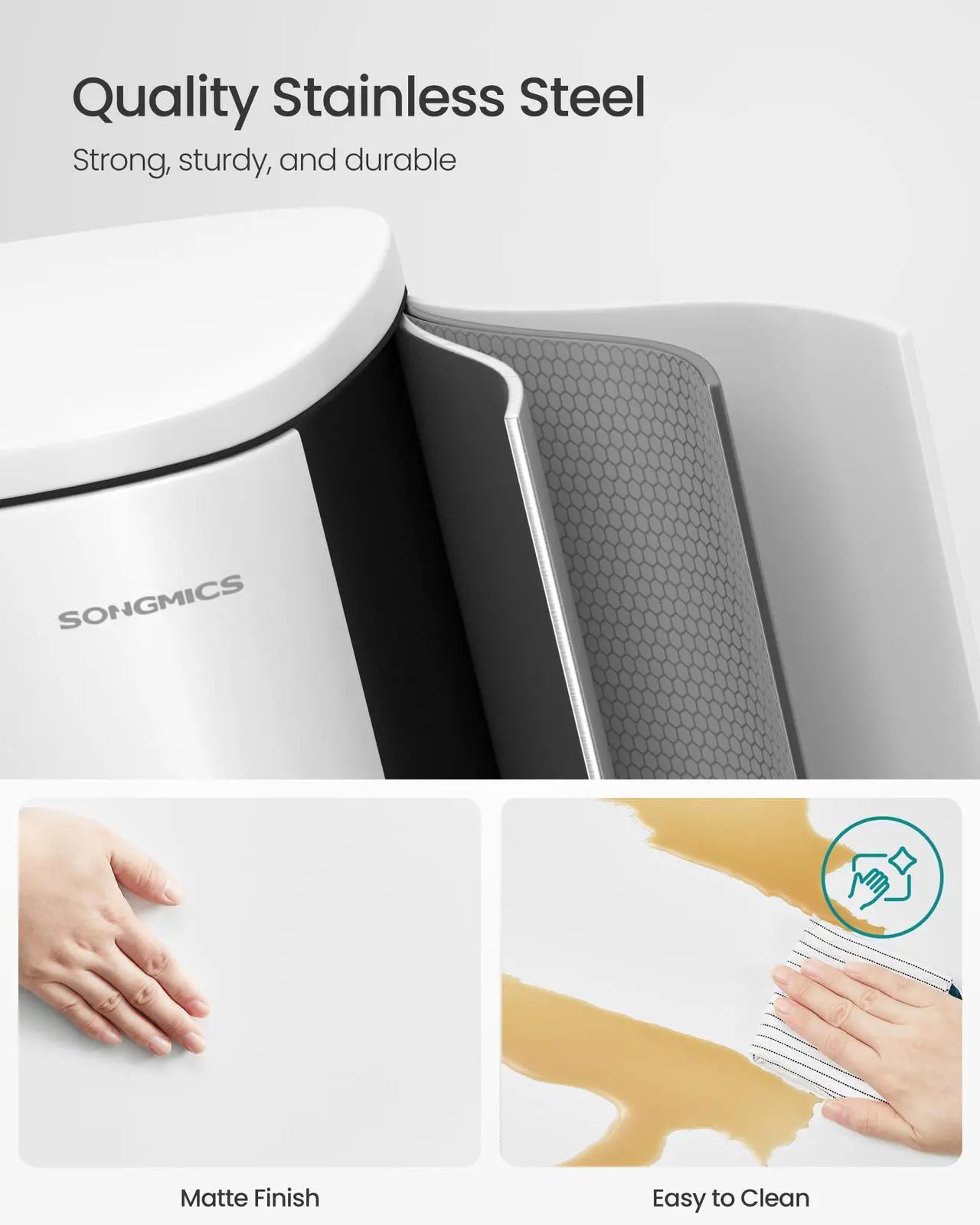 SONGMICS Kitchen Trash Can - Thumbnail 5