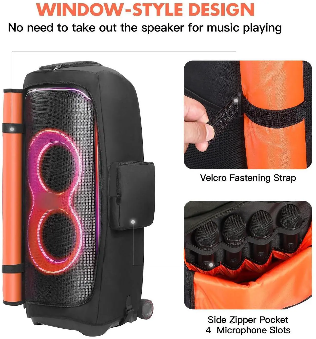 Leforz Speaker Case for JBL Partybox - Thumbnail 3