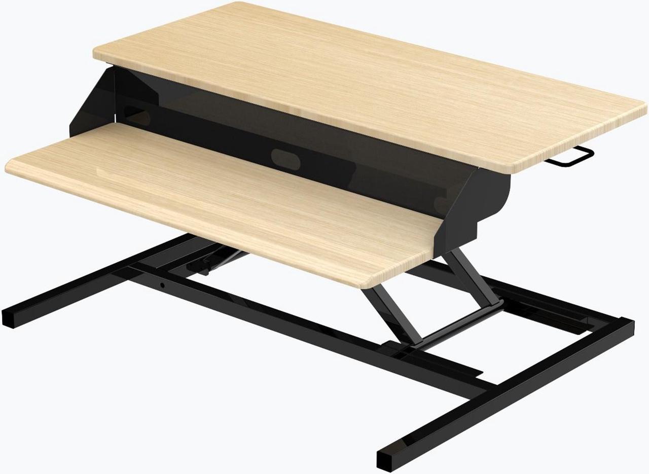 Alt view image 15 of 20 - Luxor LVLUP PRO32-WO Level Up 32 Pro Standing Desk Converter