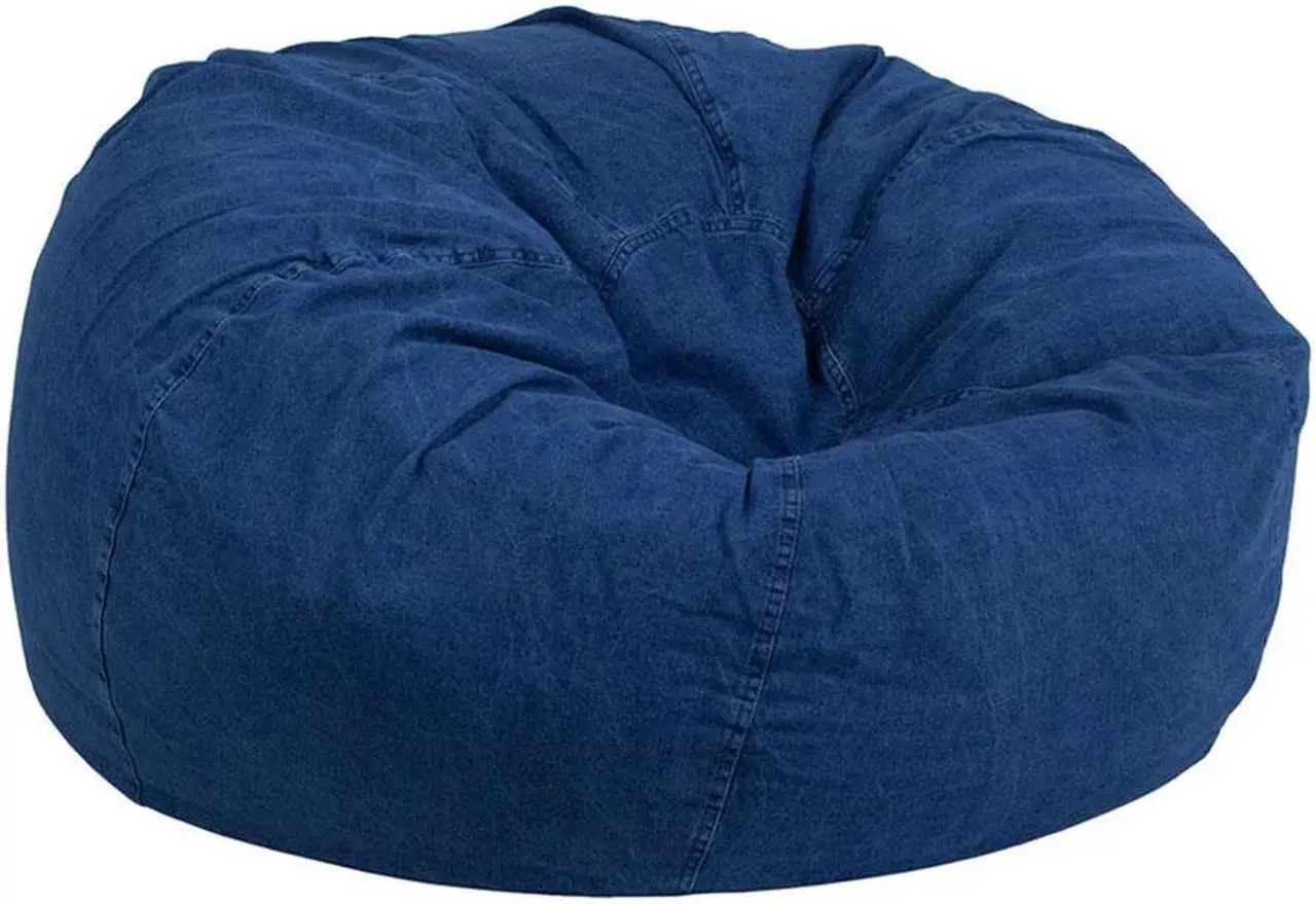 Main image of Oversized Denim Kids Bean Bag Chair