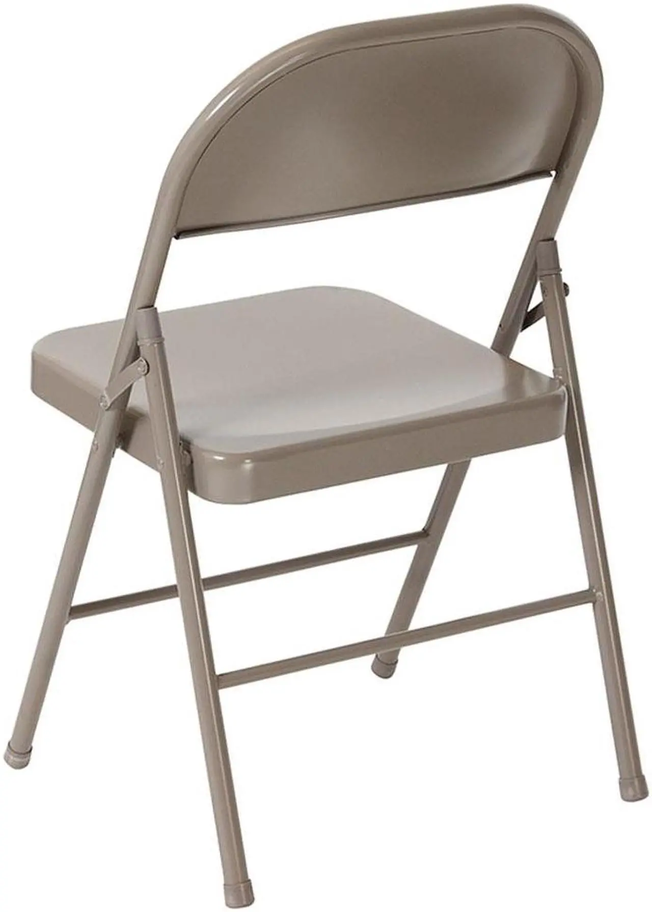 Alt view image 12 of 20 - HERCULES Series Double Braced Gray Metal Folding Chair