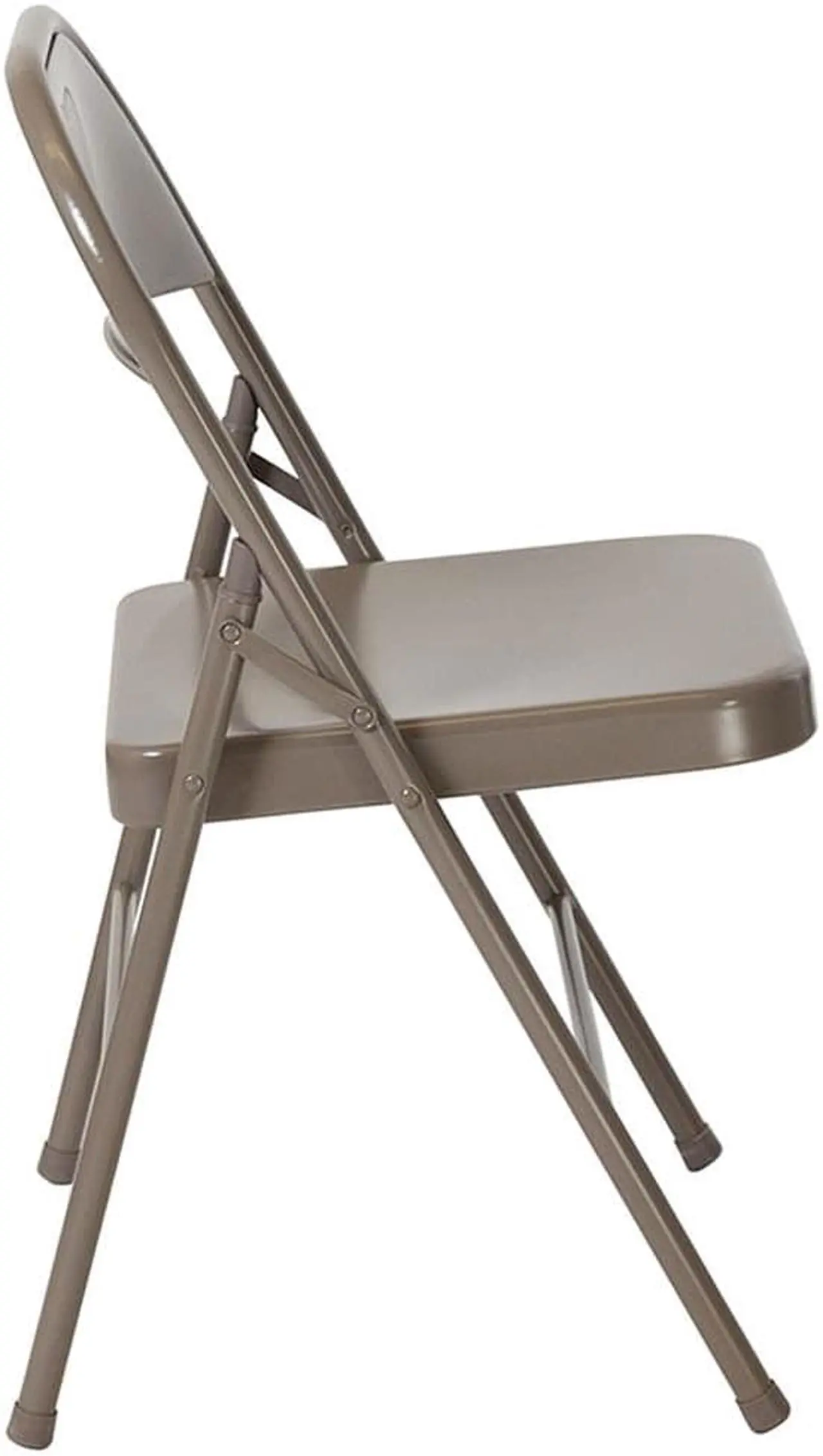 Alt view image 11 of 20 - HERCULES Series Double Braced Gray Metal Folding Chair