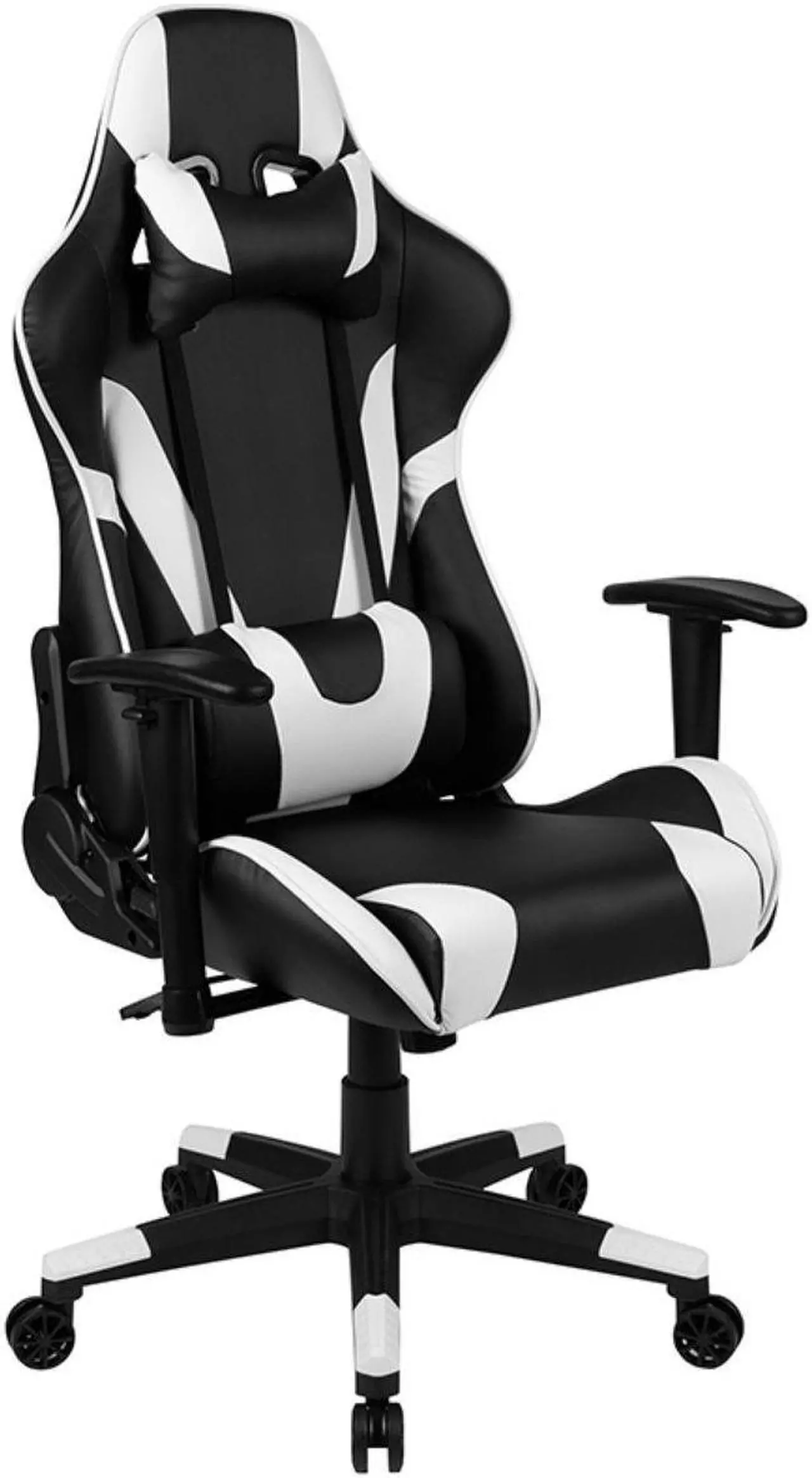 Alt view image 11 of 20 - X20 Gaming Chair Racing Office Ergonomic Computer PC Adjustable Swivel Chair with Fully Reclining Back in Black LeatherSoft