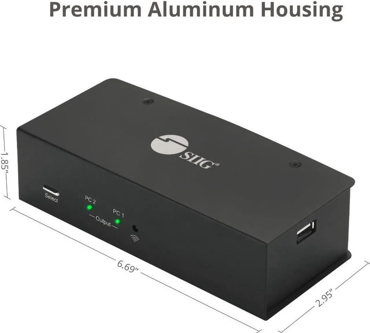 Alt view image 5 of 16 - Siig 2X1 Dual View Usb Hdmi Kvm Switch - 4K 30Hz