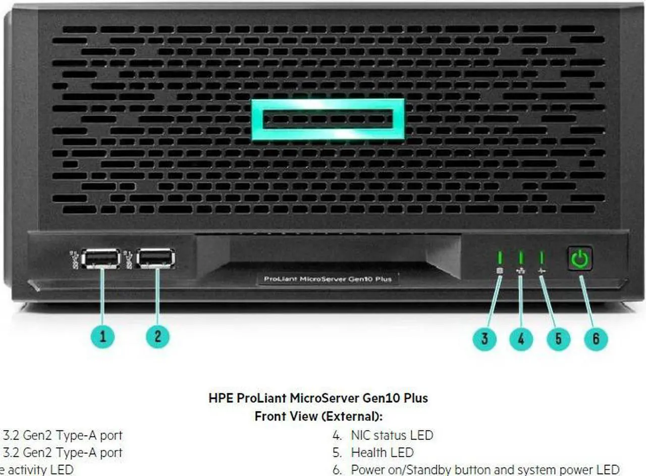 Alt view image 5 of 20 - Hpe Proliant Microserver Gen10 Plus Ultra Micro Tower Server - 1 X Xeon E-2224 - 16 Gb Ram Hdd Ssd - Serial Ata/600 Controller