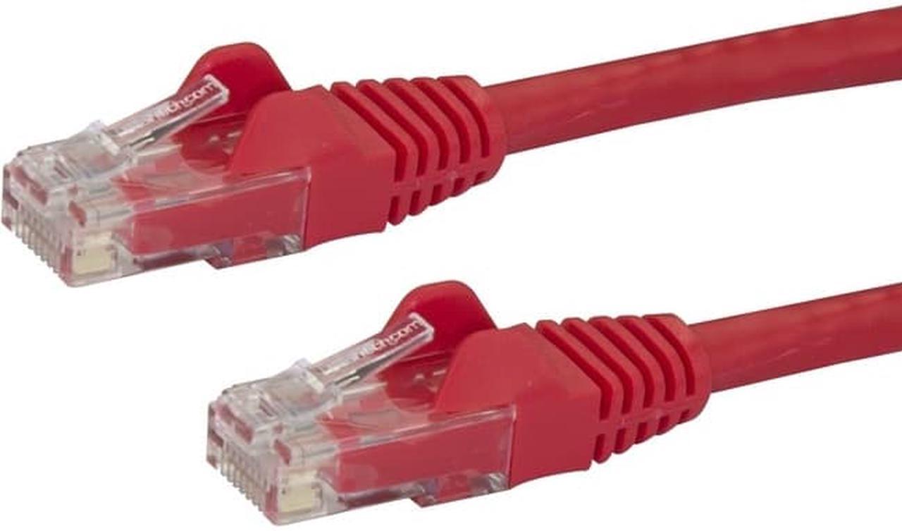 6IN CAT6 RED SNAGLESS ETHERNET