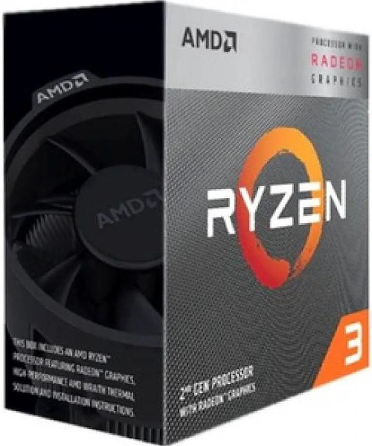 Alt view image 3 of 9 - AMD Ryzen 3 3200G 4Core 3.6GHz Socket AM4 Processor YD320GC5FHBOX