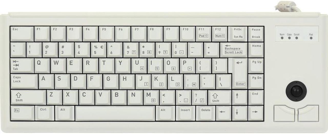 Alt view image 8 of 11 - Zf G84-4420Lubeu-0 15-Ultraslim, 83 Key,Lt Grey Usb, Integrated Trackball