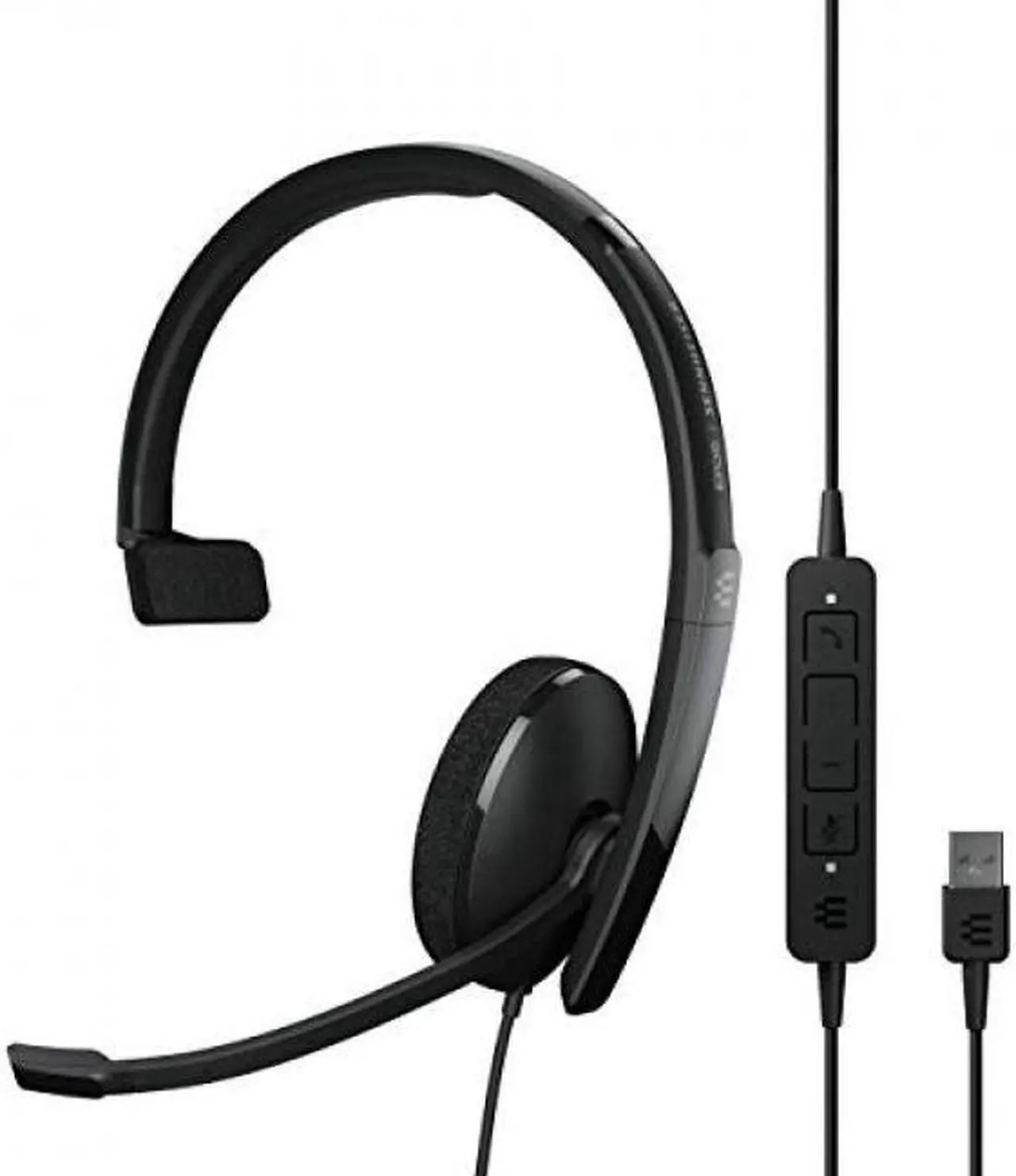 Main image of EPOS | Sennheiser Adapt 130 USB II (1000913) - Wired, Single-Sided, UC Optimized Headset with USB Connectivity - Superior Sound - Enhanced Comfort, Call Control - Black