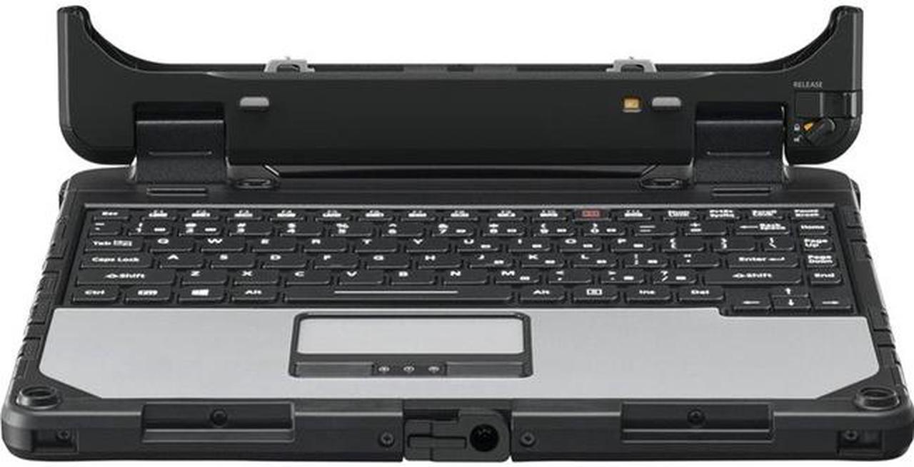 Panasonic Premium Keyboard - 87 Key - English (US) - Notebook, Tablet, Vehicle Dock, Docking Station - TouchPad - PC - Black, Silver