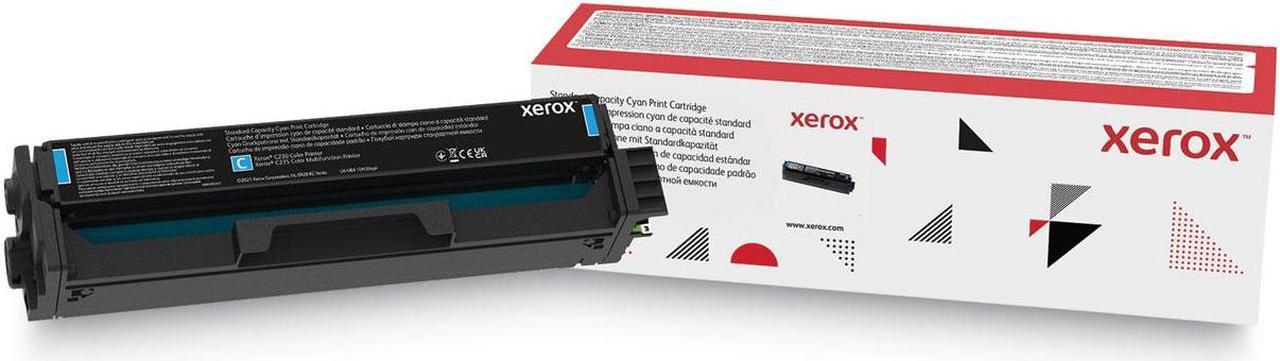 Genuine Xerox Cyan Standard Capacity Print Cartridge, Xerox C230/C235 Color Printer/Multifunction, (Use & Return)