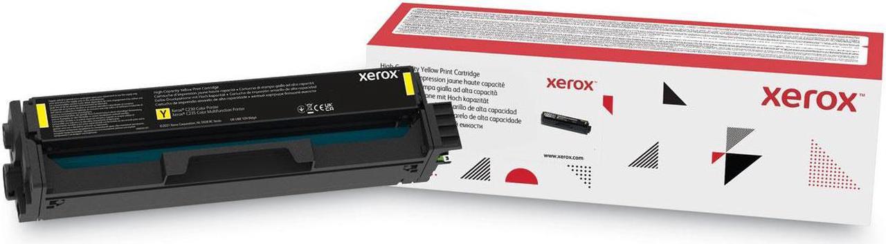 Genuine Xerox Yellow High Capacity Print Cartridge, Xerox C230/C235 Color Printer/Multifunction, (Use & Return)