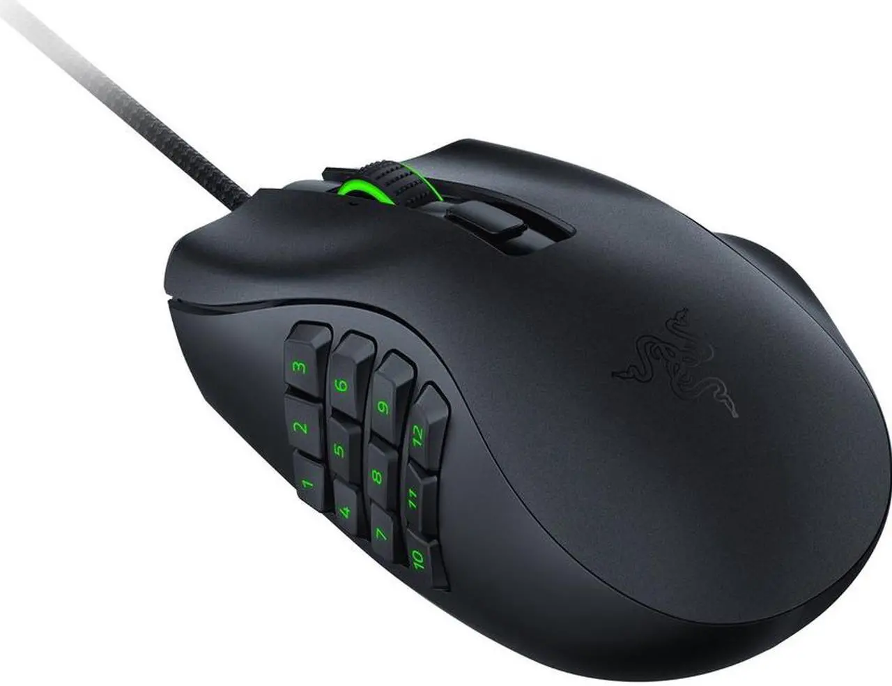 Alt view image 4 of 7 - Razer Naga X Wired MMO Gaming Mouse: 18K DPI Optical Sensor - 2nd-gen Razer Optical Switch - Chroma RGB Lighting - 16 Programmable Buttons - 85g - Classic Black