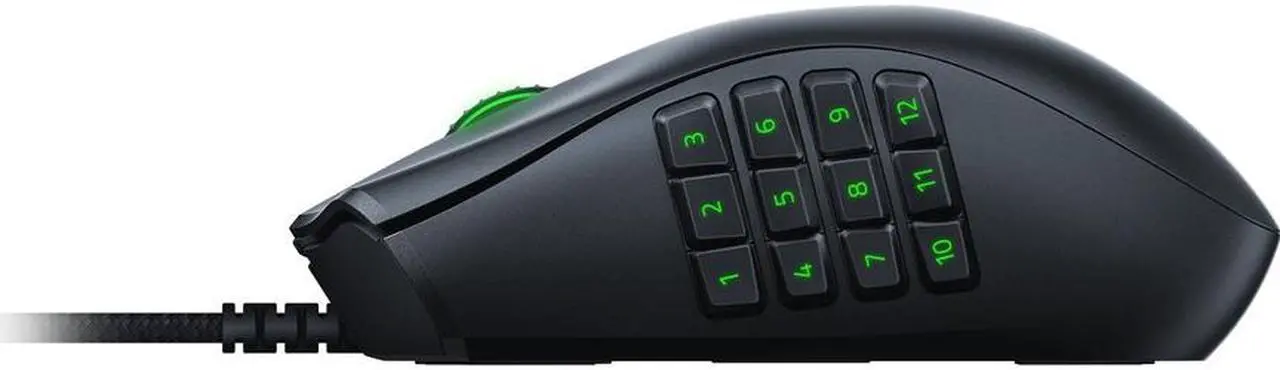 Alt view image 5 of 7 - Razer Naga X Wired MMO Gaming Mouse: 18K DPI Optical Sensor - 2nd-gen Razer Optical Switch - Chroma RGB Lighting - 16 Programmable Buttons - 85g - Classic Black