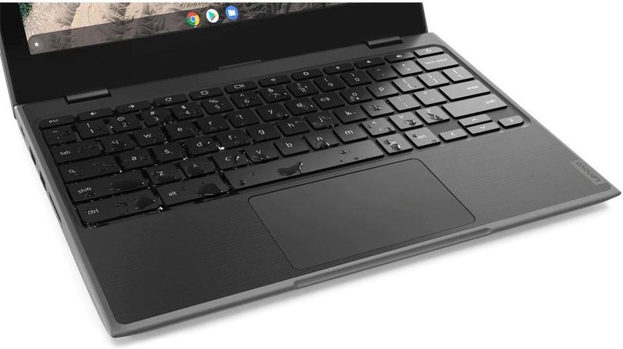Alt view image 8 of 20 - Lenovo 100e Chromebook 2nd Gen 82Q30003US 11.6" Chromebook - HD - 1366 x 768 - Octa-core (ARM Cortex A73 Quad-core (4 Core) + Cortex A53 Quad-core (4 Core) 2 GHz) - 4 GB RAM - 32 GB Flash Memory