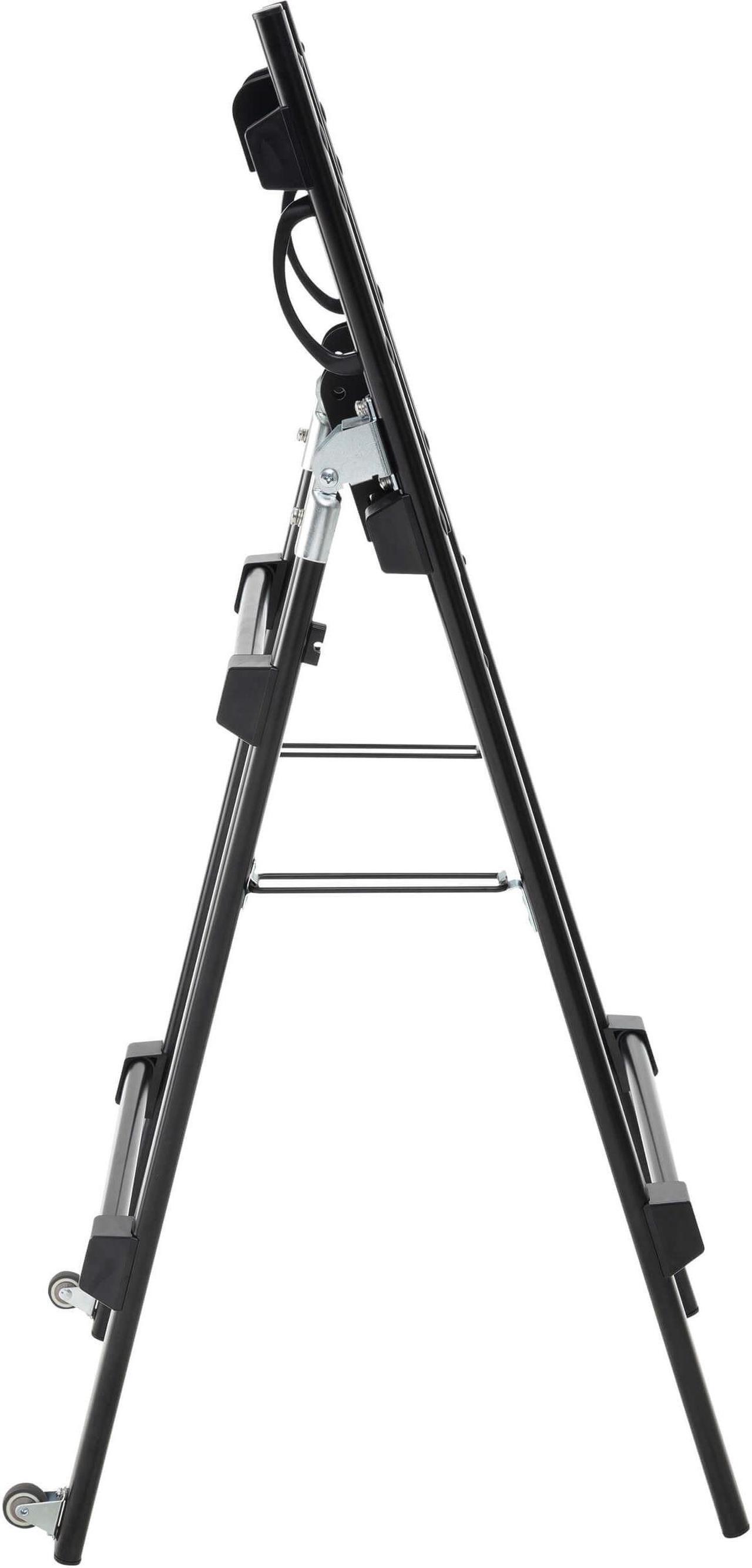 Alt view image 7 of 12 - Portable TV Monitor Stand 32-55in Casters Portrait or Landscape