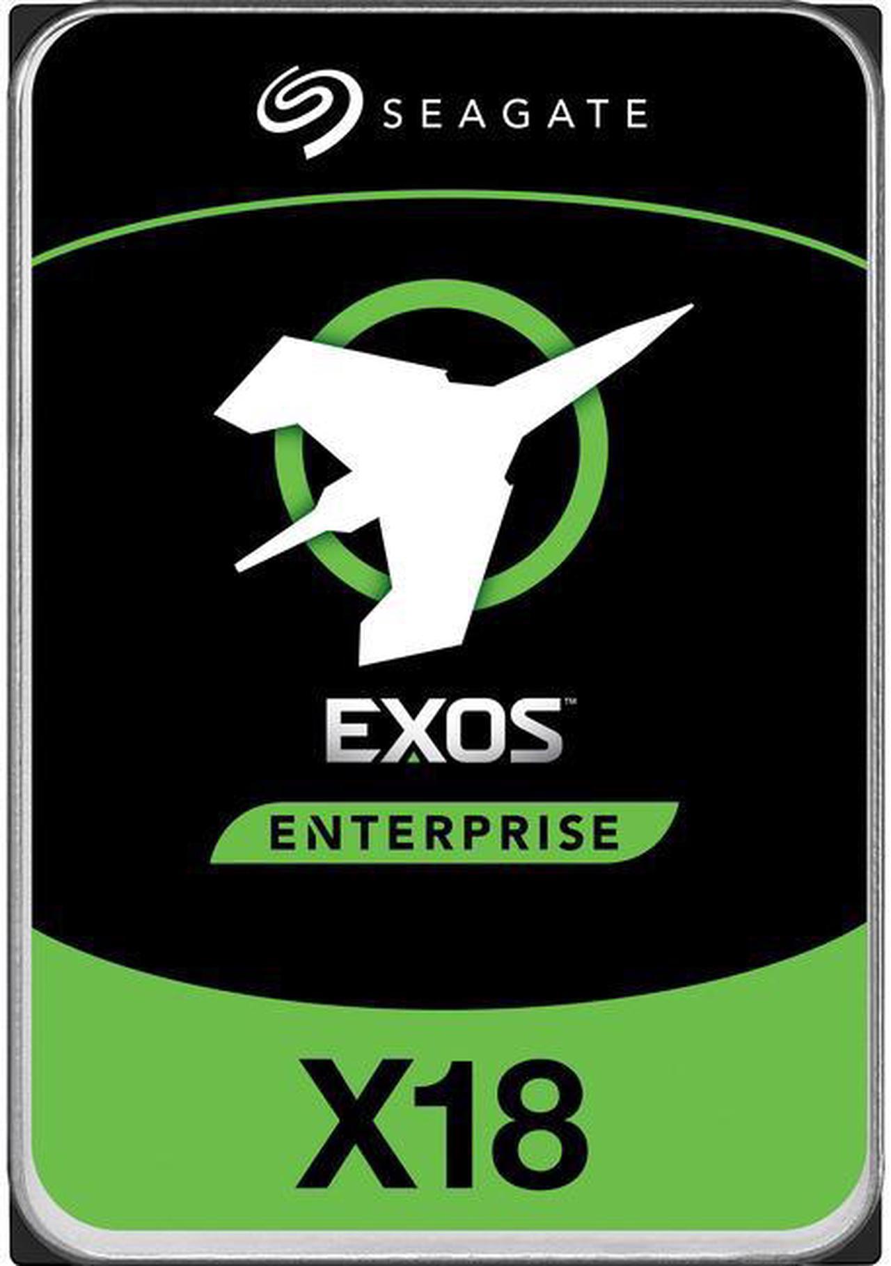 Seagate Exos X18 ST16000NM001J 16 TB Hard Drive - Internal - SATA (SATA/600) - Video Surveillance System, Storage System Device Supported - 7200rpm