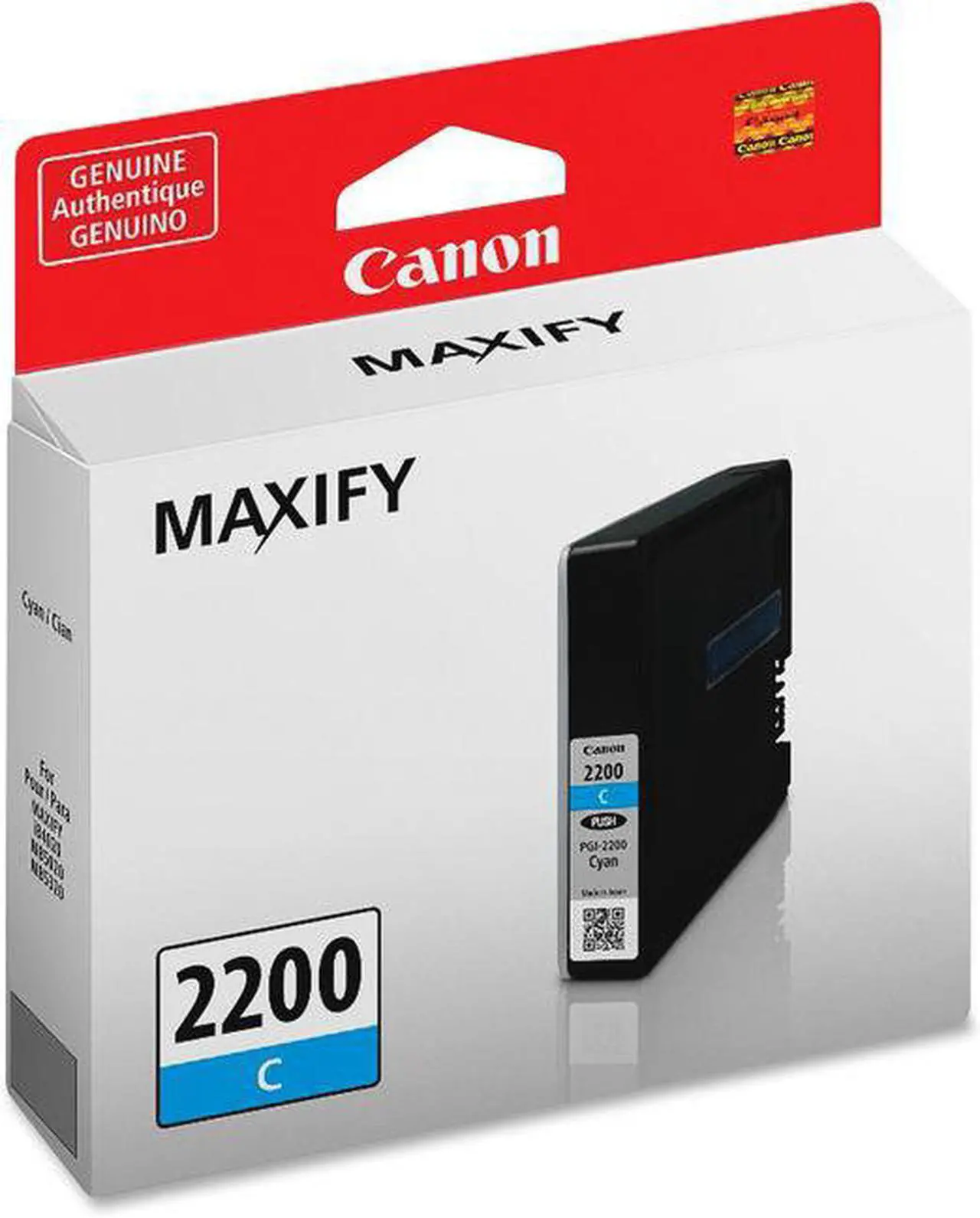 Alt view image 4 of 9 - Canon PGI-2200 Ink Cartridge - Cyan