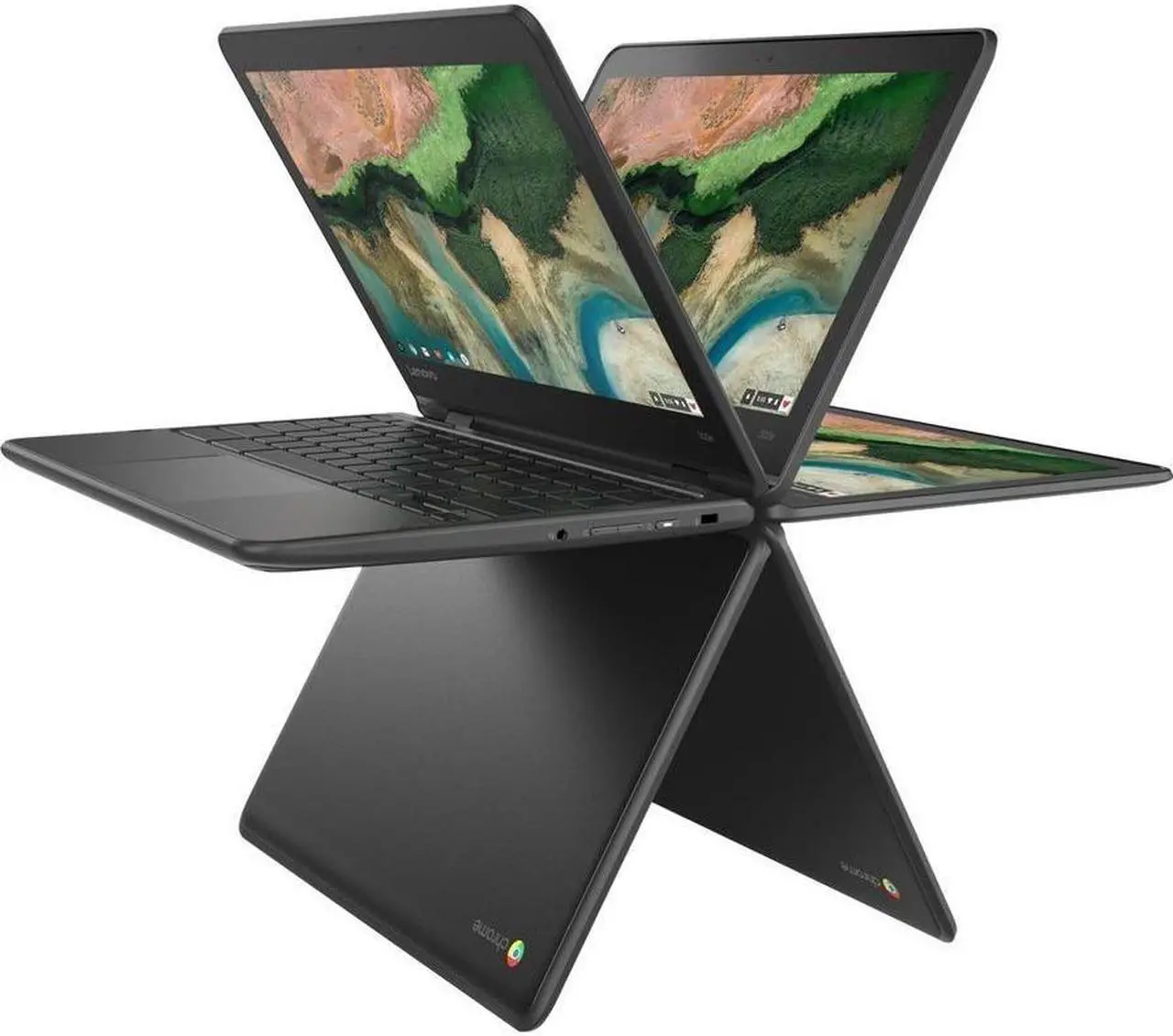 Alt view image 9 of 17 - Lenovo 300e Chromebook 2nd Gen 81MB006RUS 11.6" Touchscreen Chromebook - HD - 1366 x 768 - Intel Celeron N4120 Quad-core (4 Core) 1.10 GHz - 8 GB RAM - 64 GB Flash Memory - Black - Chrome OS - In