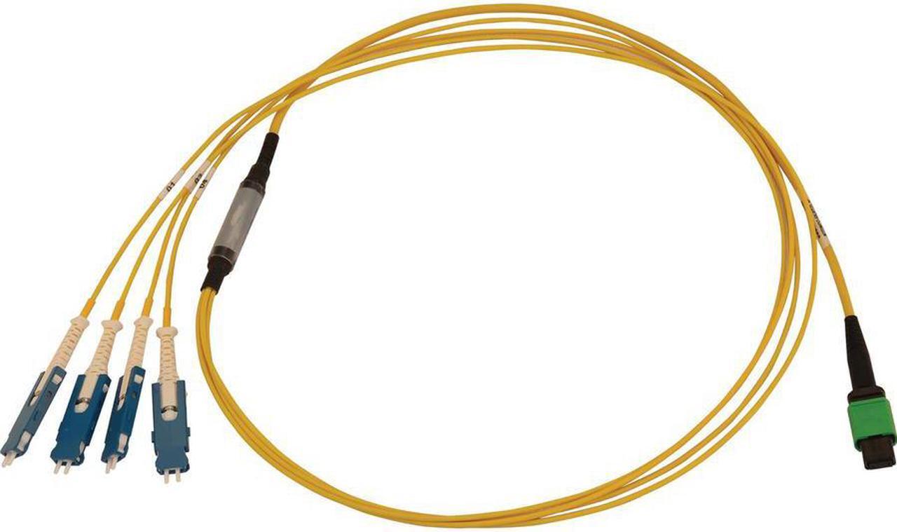 Alt view image 6 of 11 - Tripp Lite N390-01M-4S-AP Fiber Optic Network Cable - 3.28 ft Fiber Optic Network Cable for Network Device, Patch Panel, Switch, Transceiver - First End: 1 x MTP/MPO APC Female Network - Second End: 8