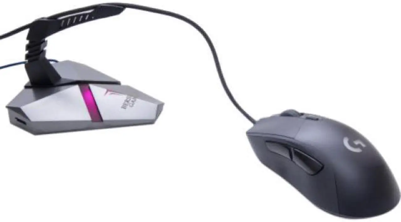Alt view image 14 of 16 - LOKI RGB Gaming Mouse Bungee With USB 3.0 Hub and Micro SD Card Reader - AC 5v Power Adapter is Included