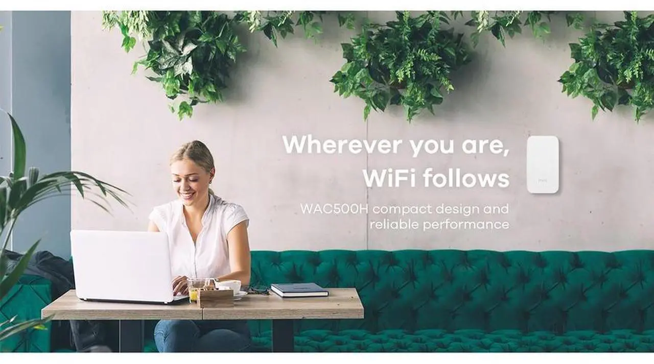 Alt view image 8 of 8 - ZyXEL WiFi 5 AC1200 Wireless Gigabit Wall Access Point, 2 GbE PT Ports (1 PoE), Cloud, App, Direct or Controller Management, 1 Year Nebula Pro Included, POE+ Powered, WAX300H