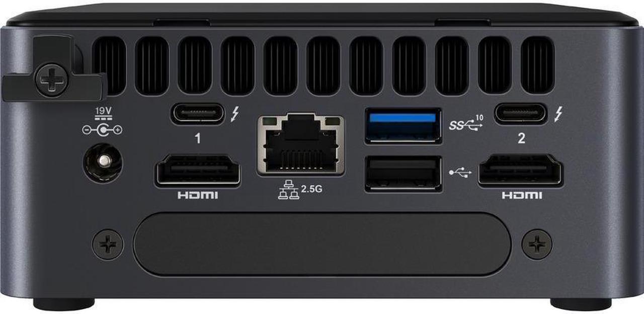 Alt view image 4 of 15 - Intel NUC 11 Pro NUC11TNHi7 Barebone System - Ultra Compact - 1 x Processor Support - Intel Core i7 11th Gen i7-1165G7 Quad-core (4 Core) - Intel Chip - 64 GB DDR4 SDRAM DDR4-3200/PC4-25600 Maximum RA