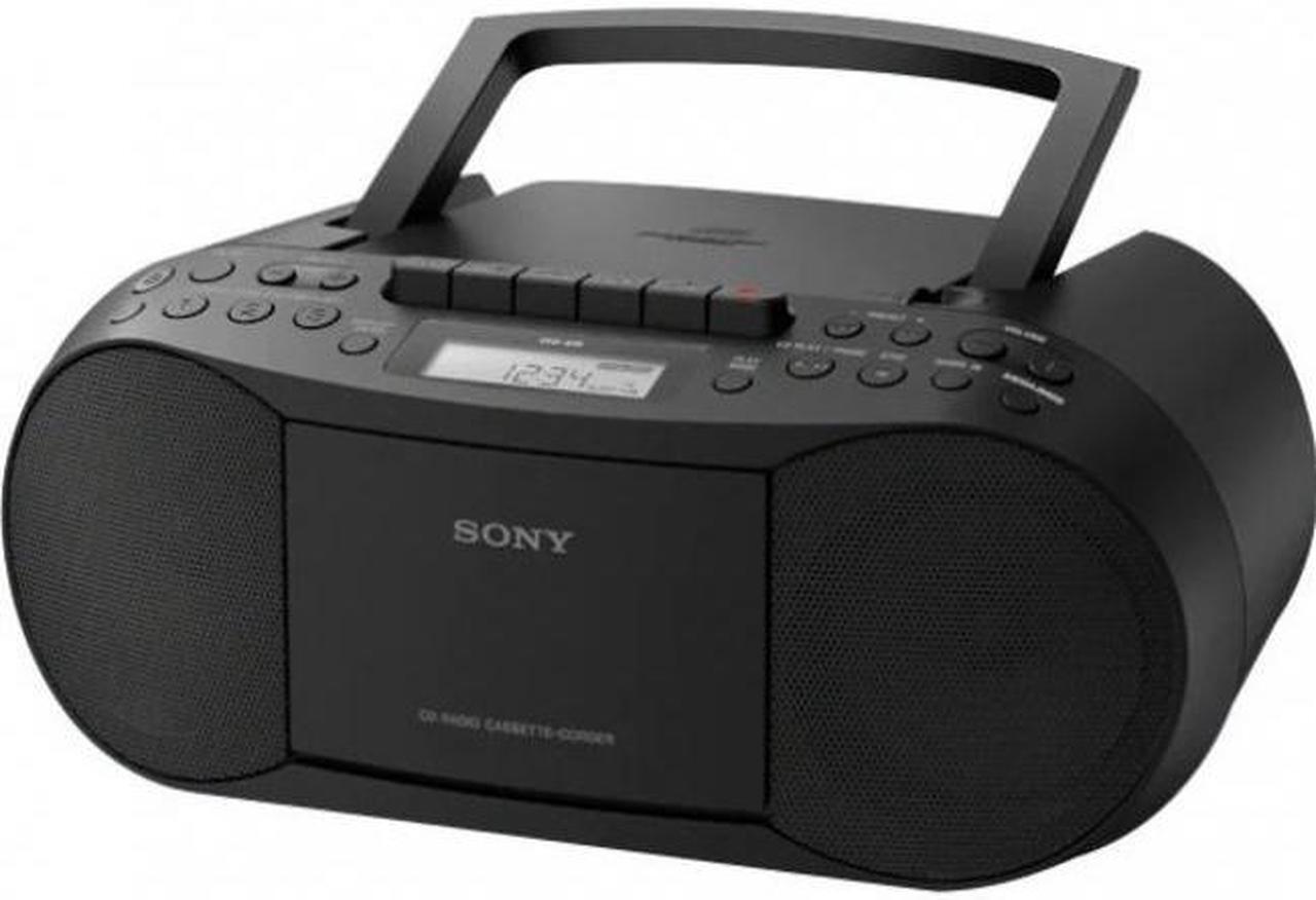 Alt view image 10 of 11 - Sony Stereo CD/Cassette Boombox Home Audio Radio - Black