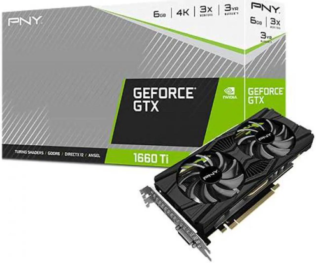 Alt view image 7 of 13 - pny geforce gtx 1660 ti 6gb graphics card