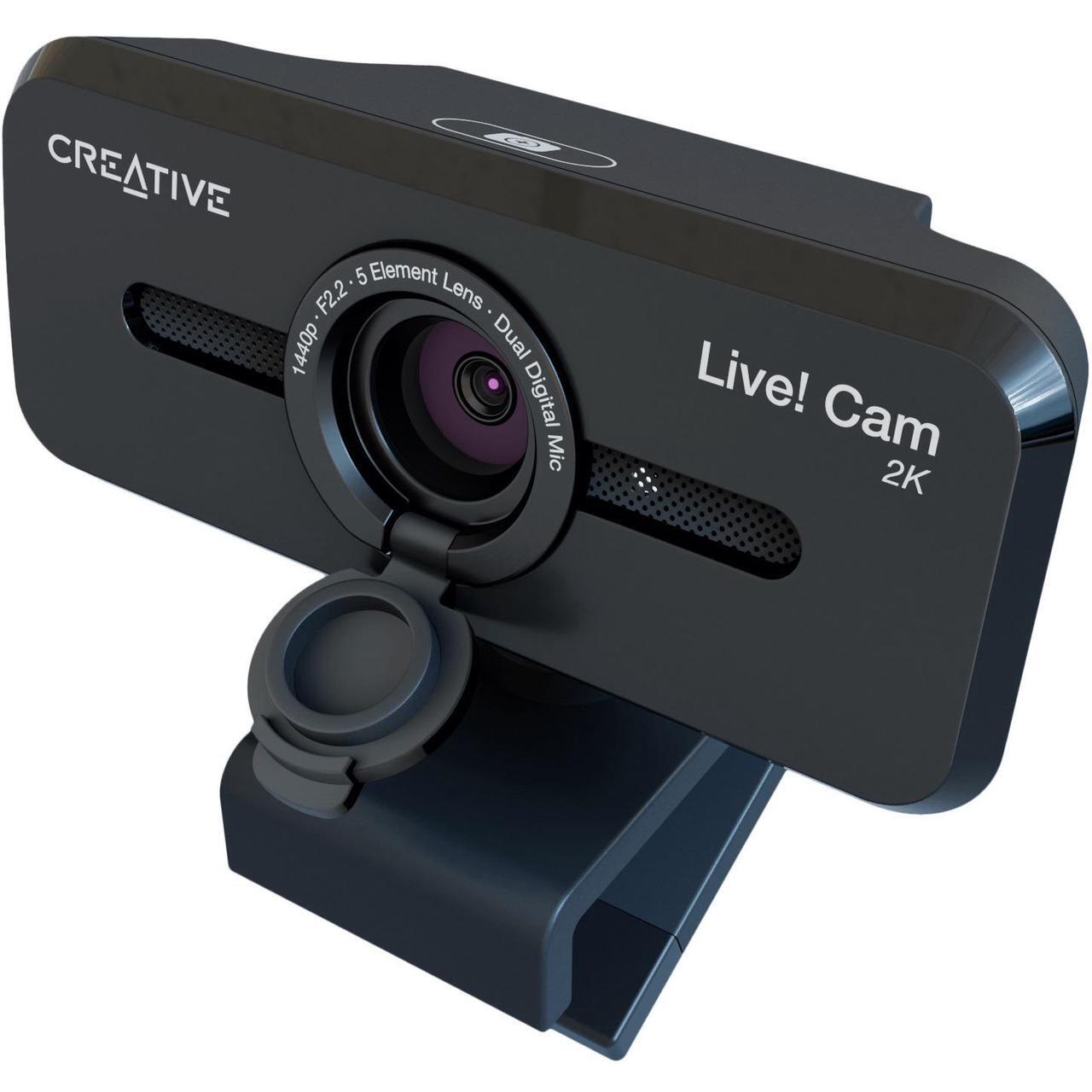 Webcam CREATIVE Live! Cam Sync V3 - 2K QHD, Zoom Numérique 4x, Micros Intégrés, Cache Privacité - Reconditionné