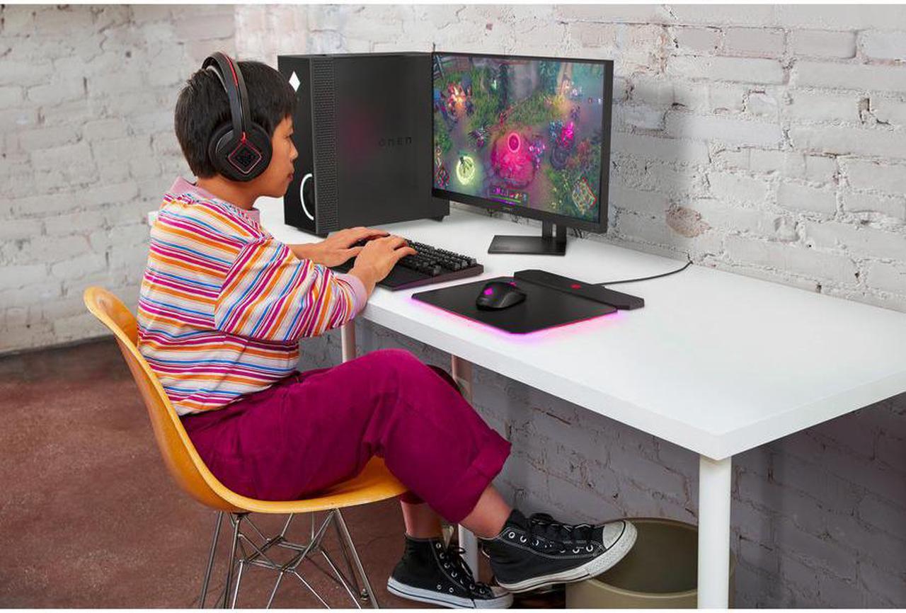 Alt view image 11 of 19 - HP OMEN - 30L Gaming Desktop - AMD Ryzen 7 - 16GB Memory - NVIDIA® GeForce RTX™ 3060 Ti - 1TB SSD - Shadow Black PC Computer GT13-1194