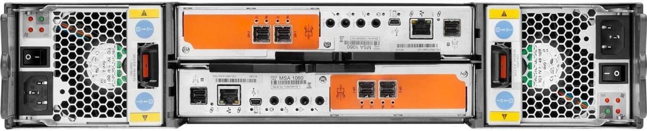 Alt view image 2 of 6 - HPE MSA 1060 10GBASE-T iSCSI SFF Storage - 24 x HDD Supported - 0 x HDD Installed - 24 x SSD Supported - 0 x SSD Installed - Clustering Supported - 2 x iSCSI Controller - 24 x Total Bays - 24 x 2.5