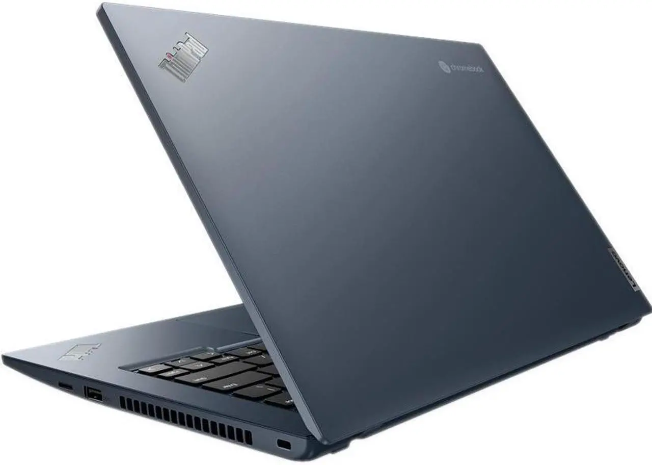 Alt view image 9 of 10 - Lenovo ThinkPad C14 Gen 1 21C9000FUS 14" Chromebook - Full HD - 1920 x 1080 - Intel Core i5 12th Gen i5-1245U Deca-core (10 Core) - 8 GB Total RAM - 8 GB On-board Memory - 256 GB SSD - Abyss Blue