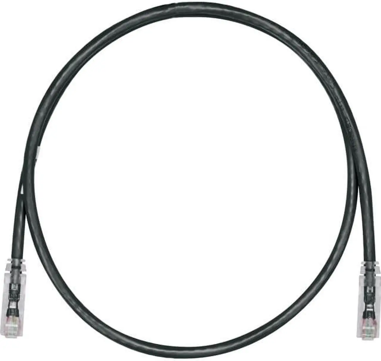 Alt view image 6 of 6 - Panduit 4ft Cat.6 U/UTP Network Cable Black UTPSP4BLY